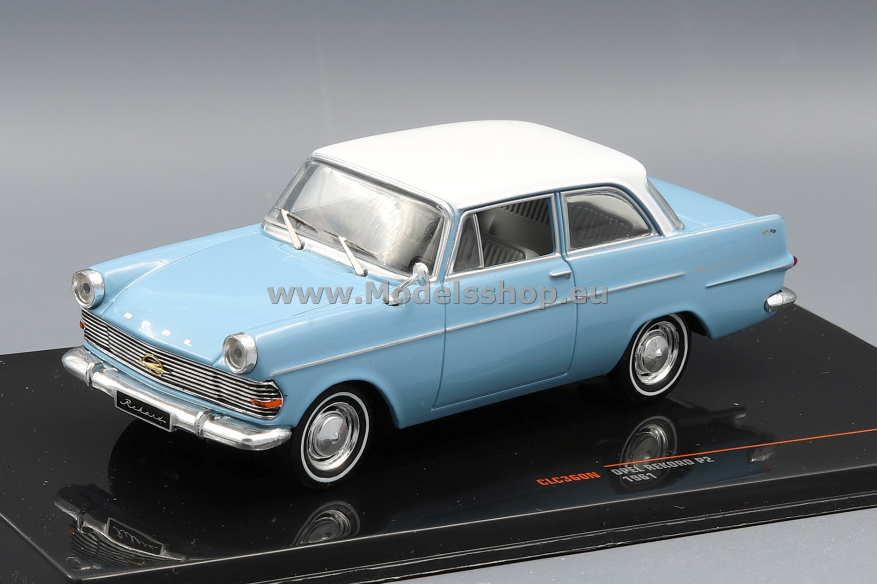 IXOCLC360N Opel Rekord P2, 1961 /light blue - white/
