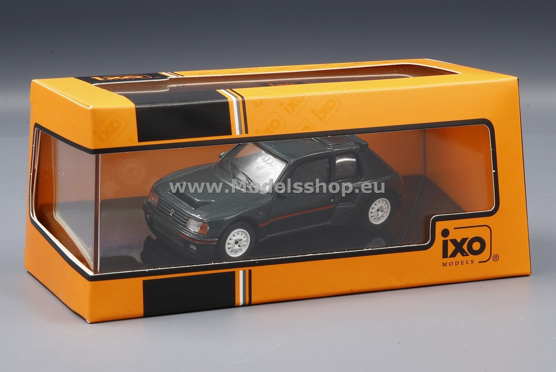 IXO CLC416N Peugeot 205 T16 customs, 1987 /dark grey - metallic/