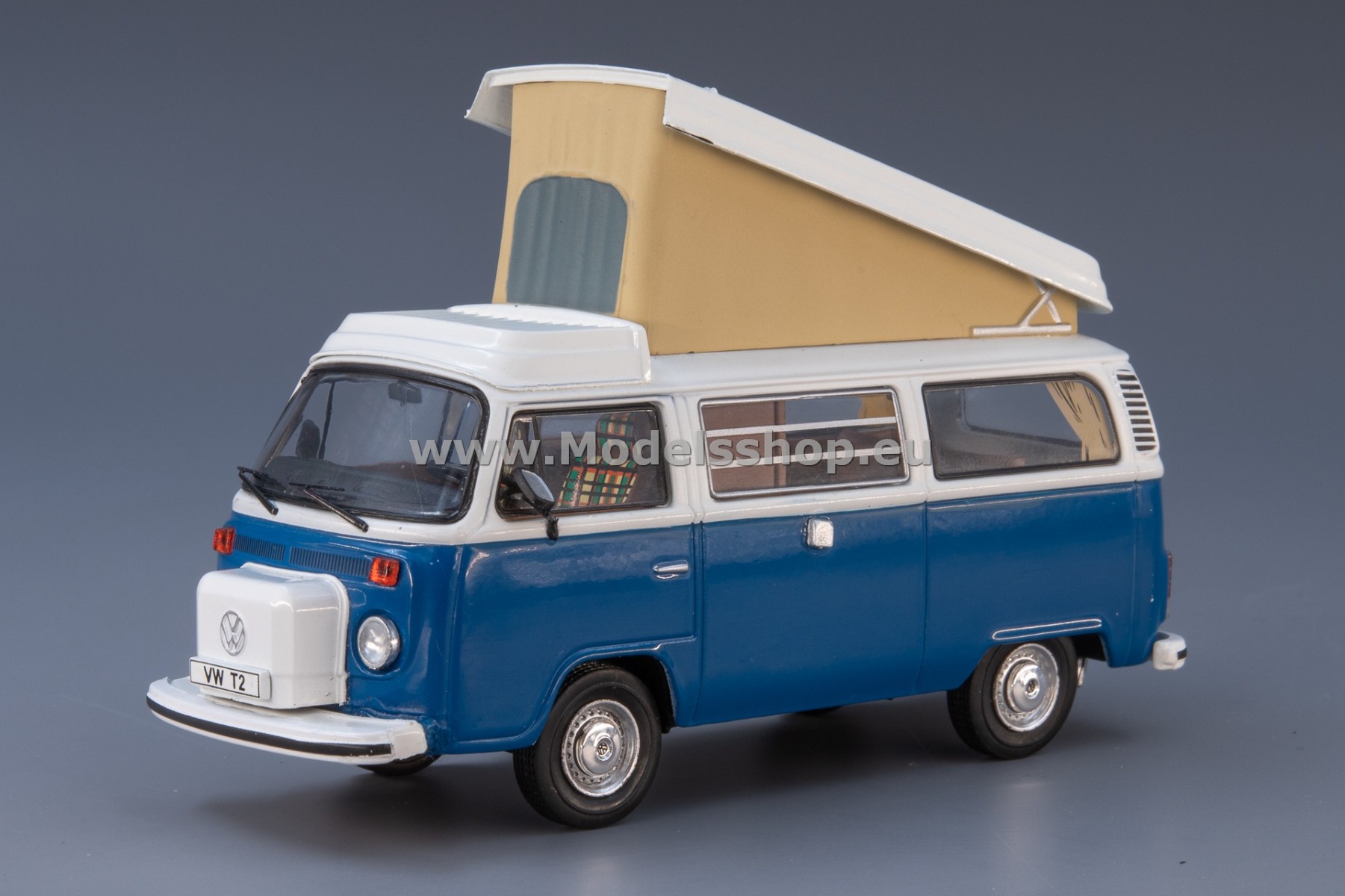 IXO CLC502N.22 Volkswagen T2 Westfalia camper, 1978 /blue-white/