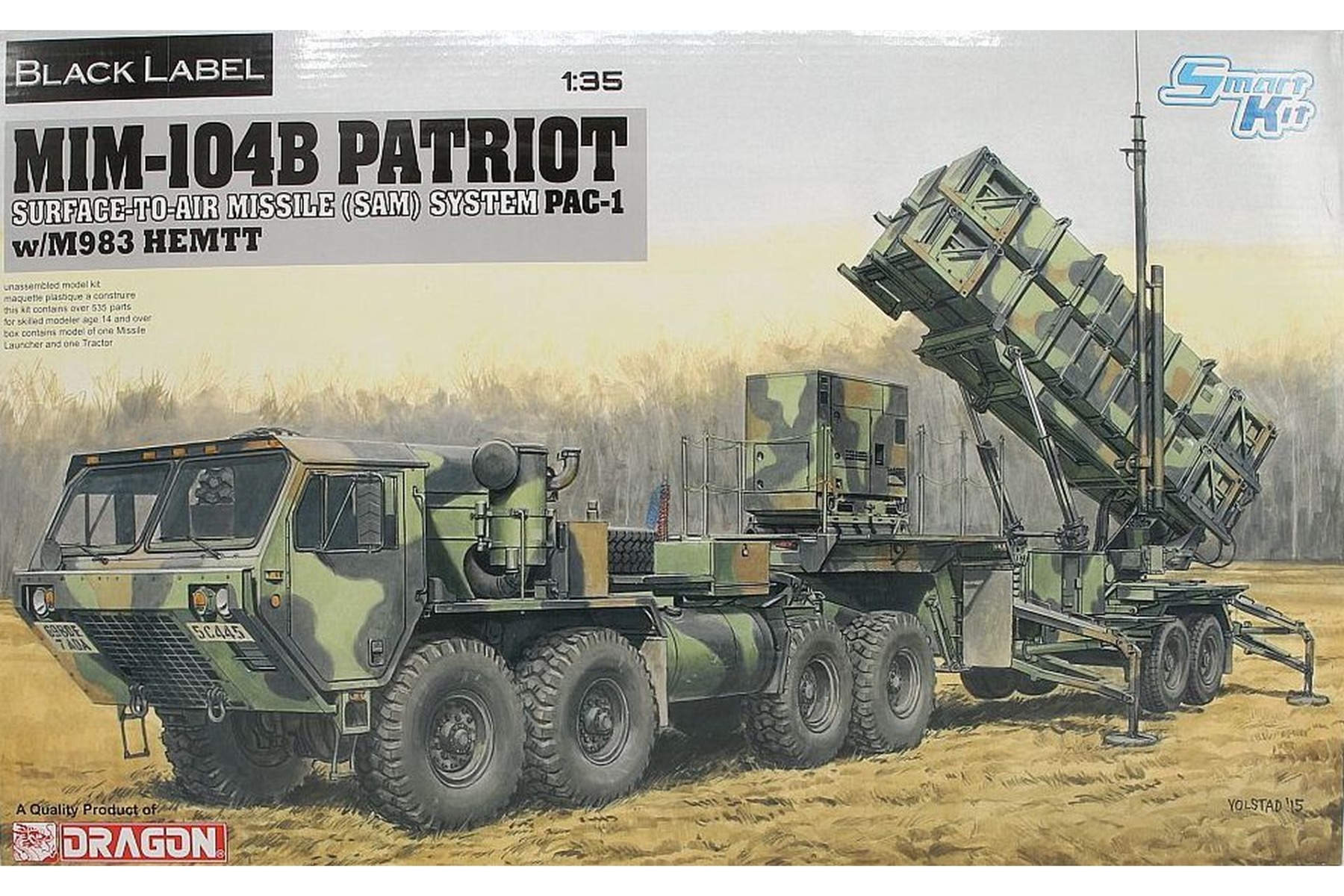 Dragon DRA03558 MIM-104B Patriot Surface-To-Air Missile (SAM) System (PAC-1) w/M983 HEMTT