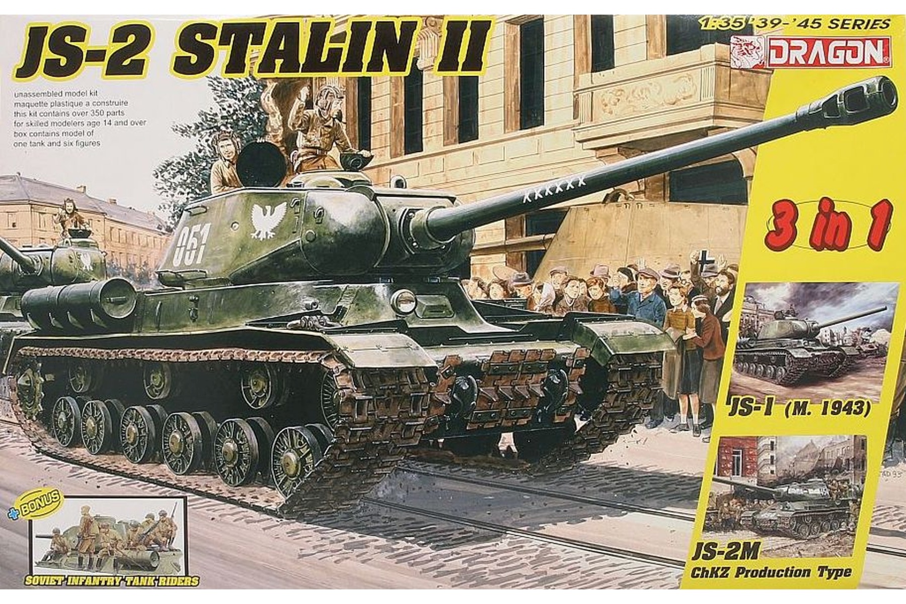 Dragon DRA06537 JS-2 Stalin II (3 in 1) + Soviet Infantry Tank Riders
