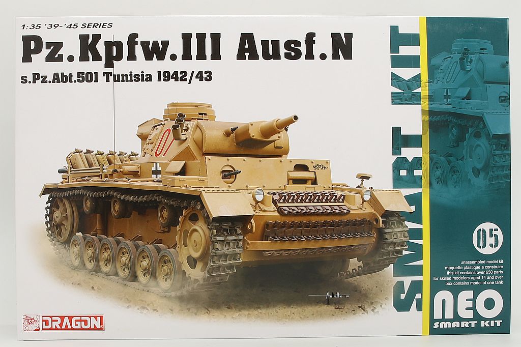 Dragon DRA06956 Pz.Kpfw.III Ausf.N s.Pz.Abt.501 Tunisia 1942