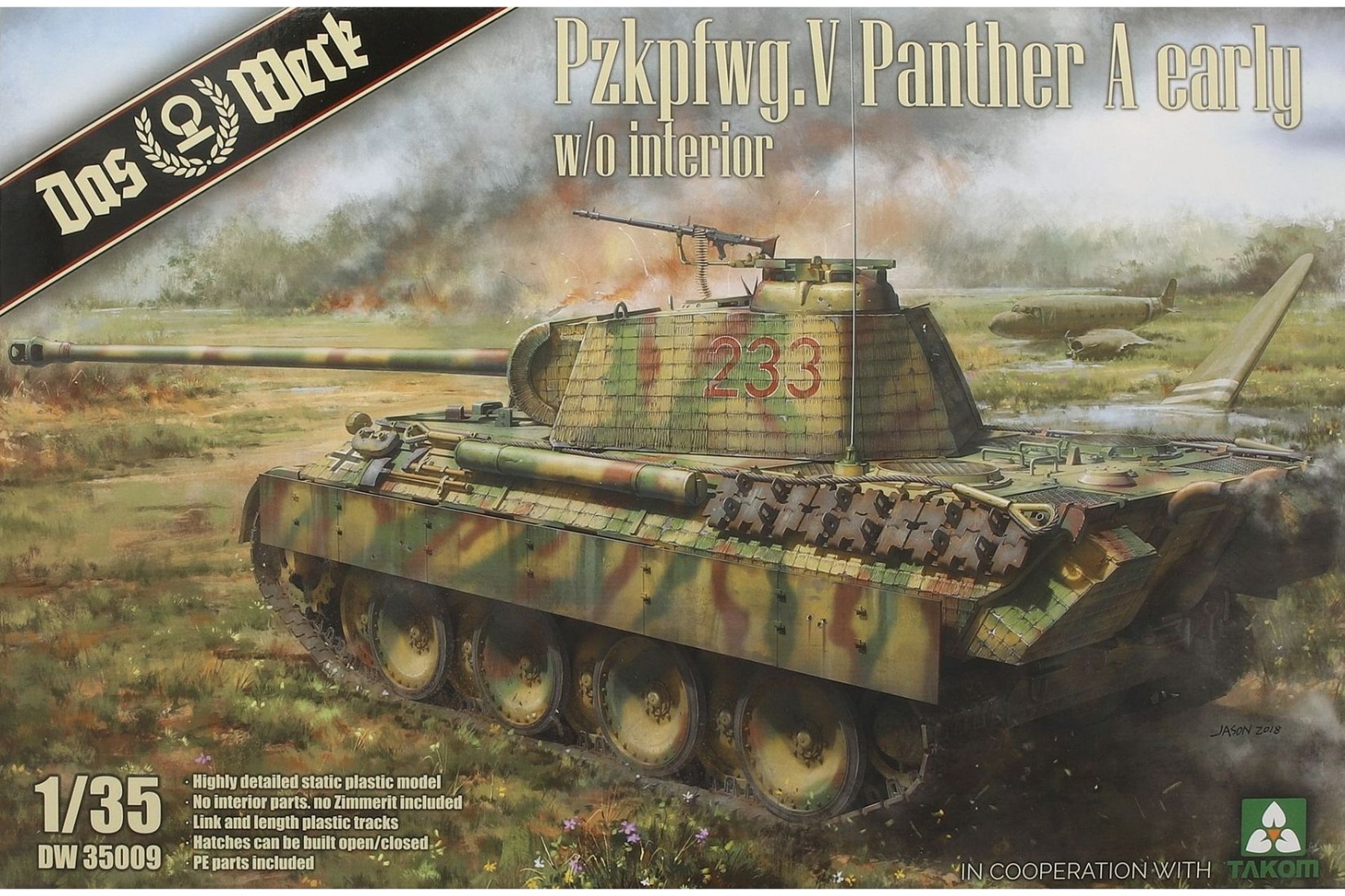 Das Werk DW35009 Pz.Kpfw.V Sd.Kfz. 171 Panther Ausf. A Early w/o interior