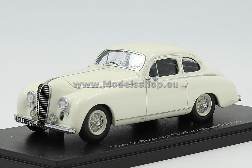 Esval Models EMEU43010B Delahaye 135M Coupe by Guillore 1949-1950y /white/