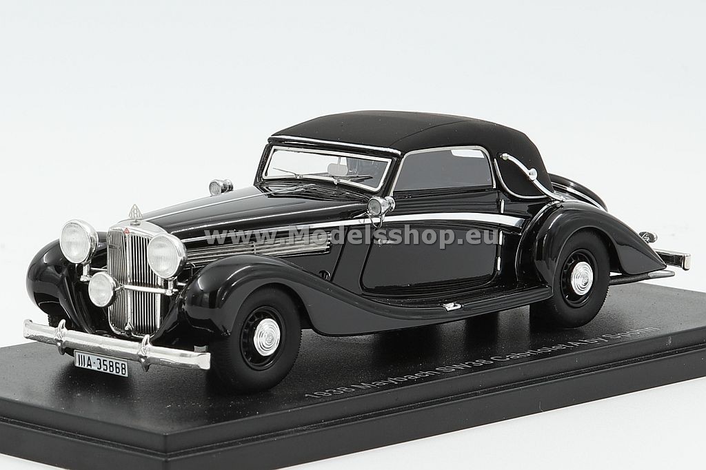 Esval Models EMGEMB436B Maybach SW 38 Cabriolet A by Spohn 1938 y top up /black/