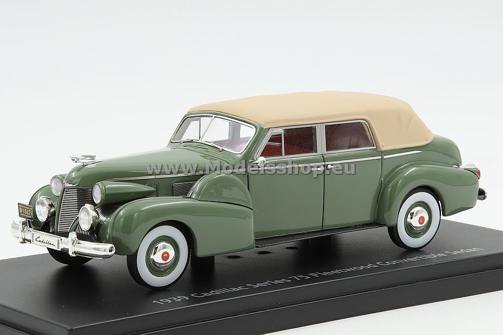 Esval Models EMUS43007B Cadillac Series 75 Fleetwood Convertible Sedan 1939 year closed top /green/