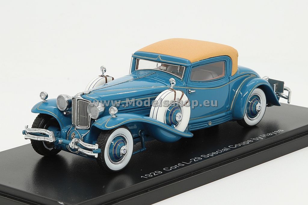 Esval Models EMUS43003A Cord L-29 Coupe by Hayes for Count Alexis de Sakhnoffsky chassis 2927005, 1929 /two-tone blue/