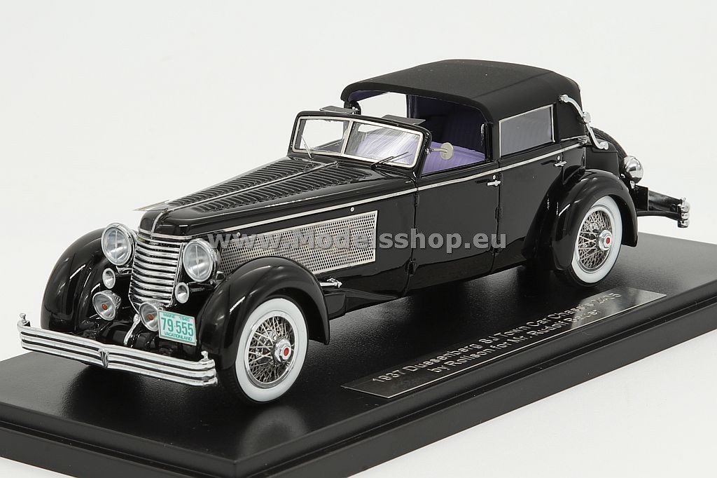 Esval Models EMUS43004B Duesenberg SJ Town Car Chassis 2405 by Rollson, 1937, for Mr. Rudolf Bauer, only back closed /black/