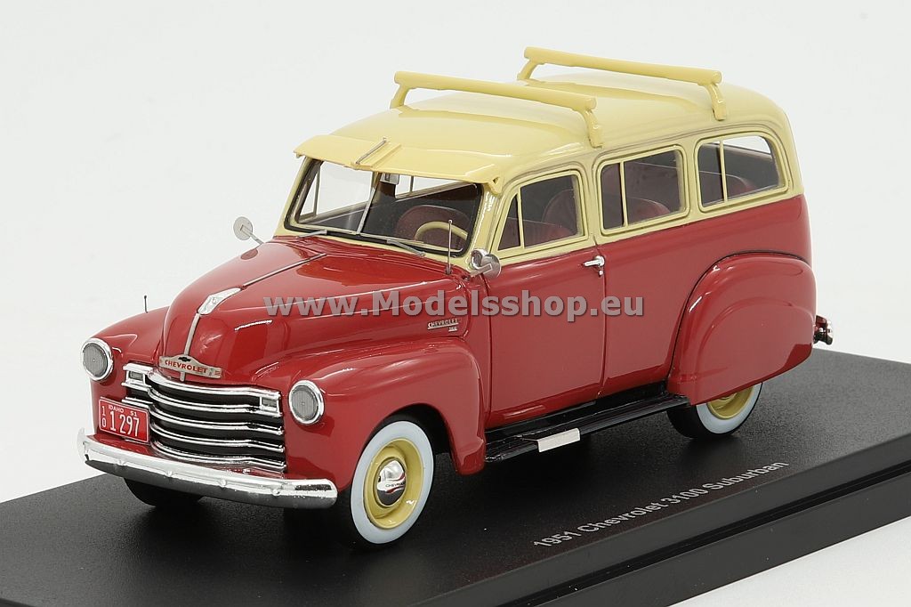 Esval Models EMUS43085A Chevrolet Suburban with one rear door, rear side skirts, 1949-53 /brown - cream/