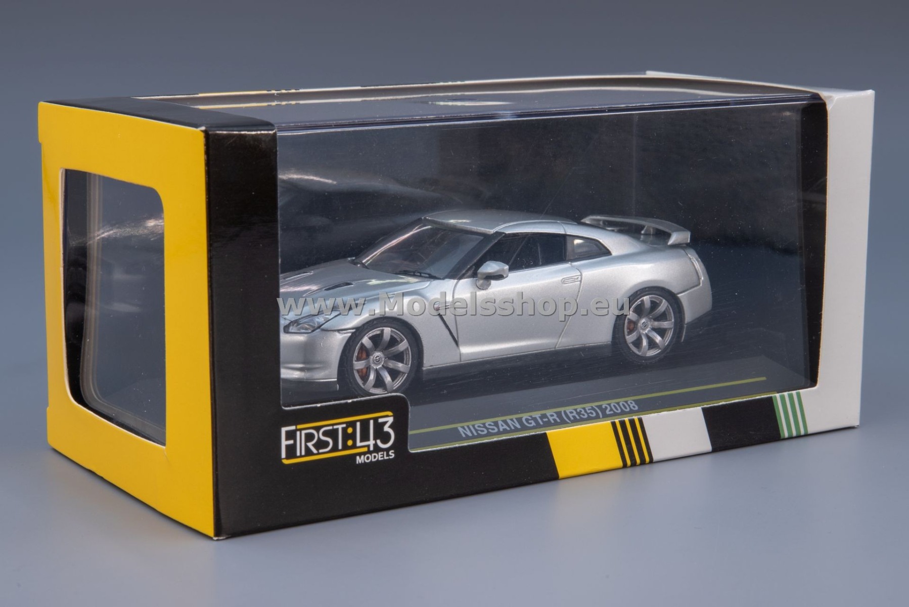 Nissan GT-R, 2008, RHD /silver/