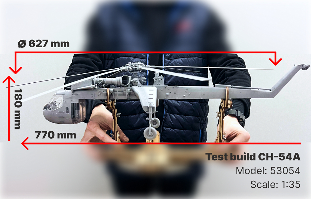 ICM 53054 Sikorsky CH-54A Tarhe, Maquetas - Militar - Escala 1:35 - Fuerzas aére