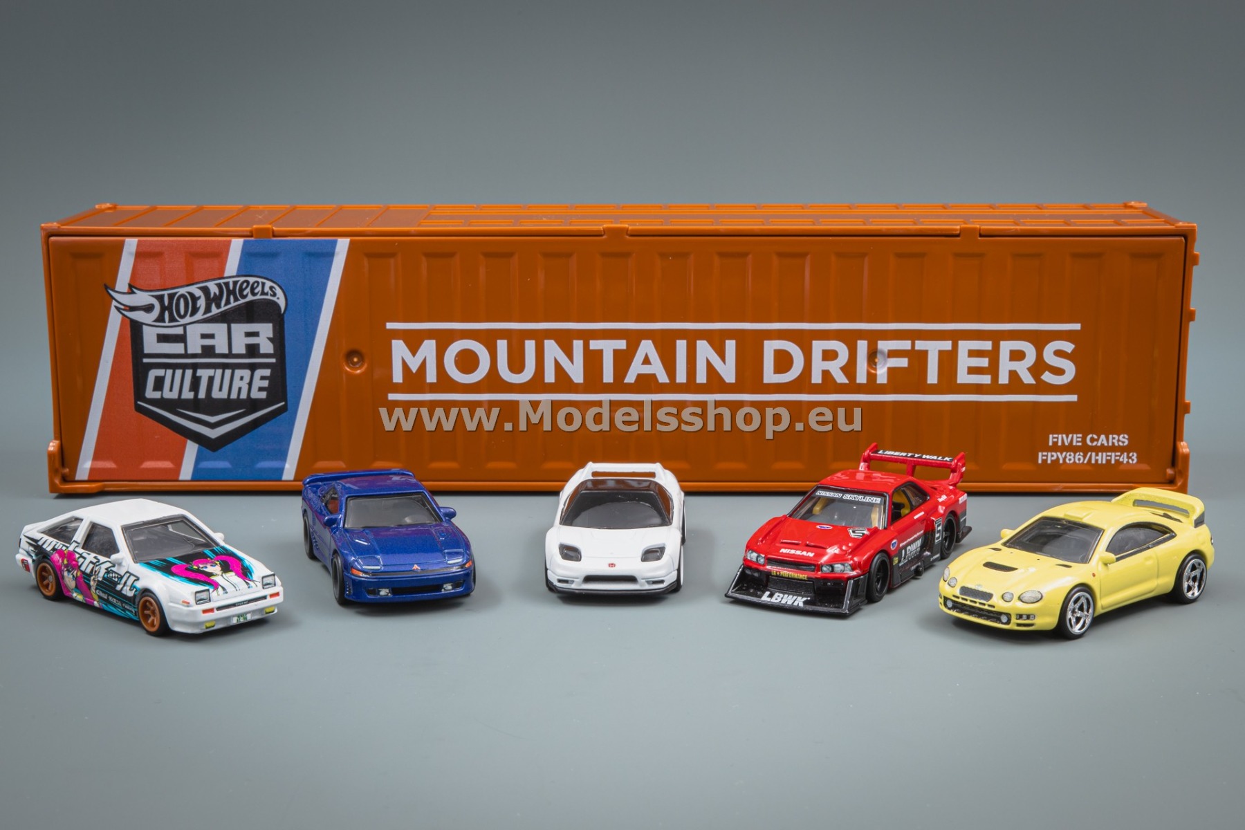 Mountain Drifters mix of 5 cars in a Special Container Hot Wheels Premium