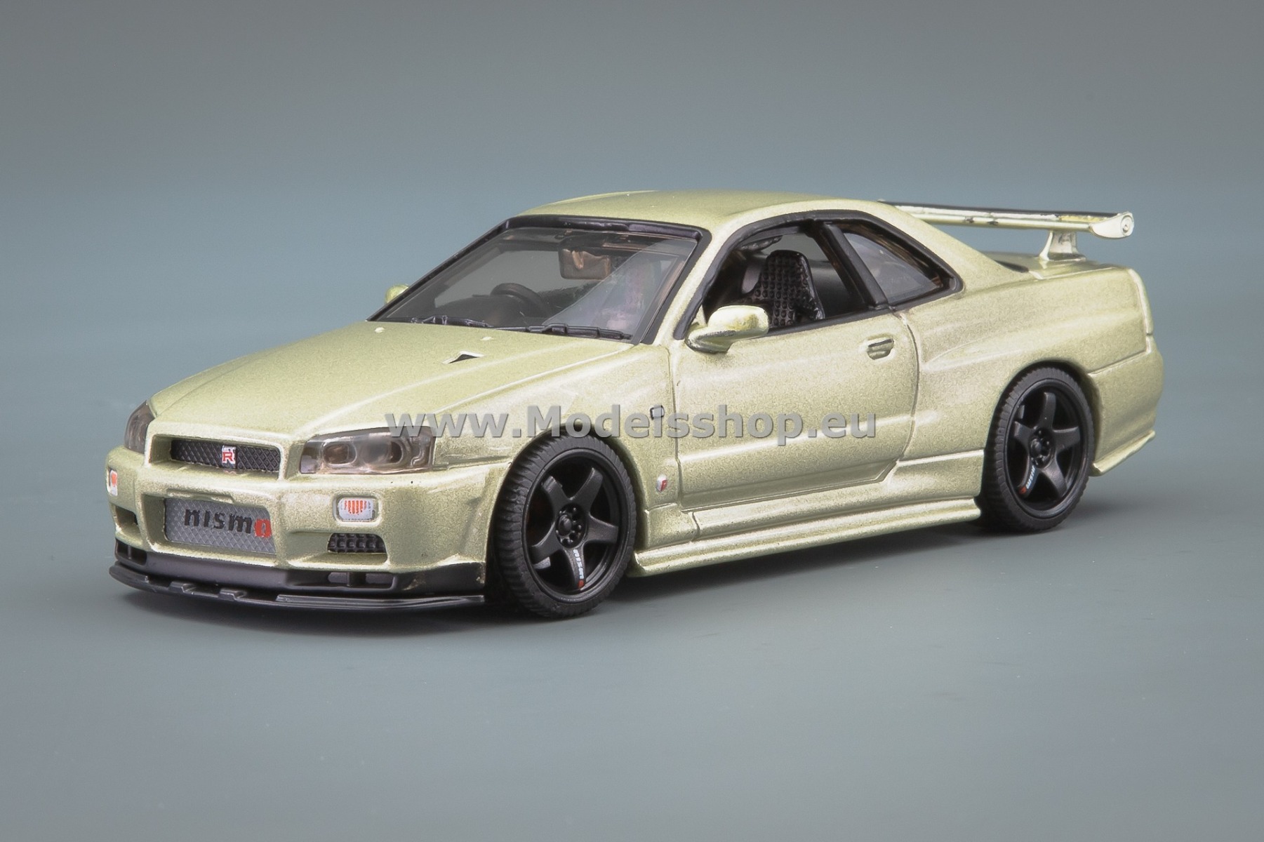 Nissan Skyline GT-R34 V-Spec  II Nur w/ Nismo parts, Hot Wheels Premium