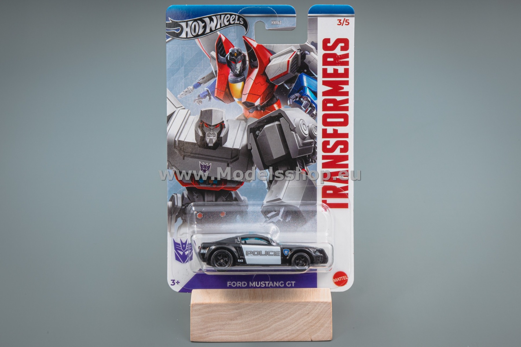 Ford Mustang GT Police Transformers Hot Wheels