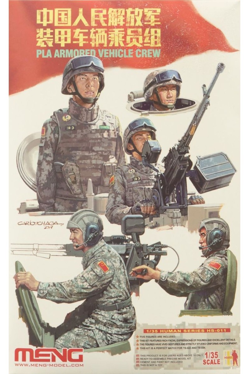 Meng HS-011 PLA Armored Vehicle Crew Chines, figurines