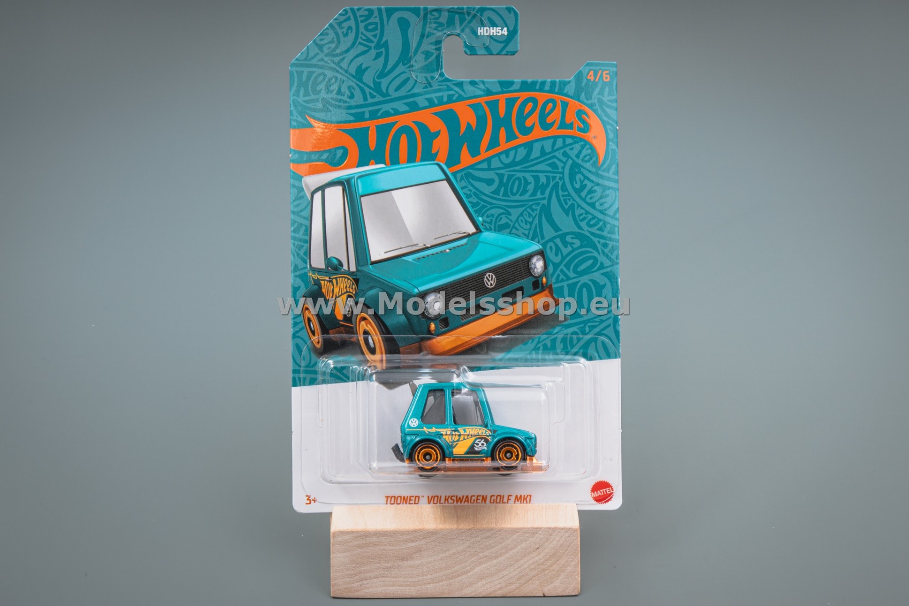 Tooned Volkswagen Golf MKI Pearl & Chrome 2024 Hot Wheels