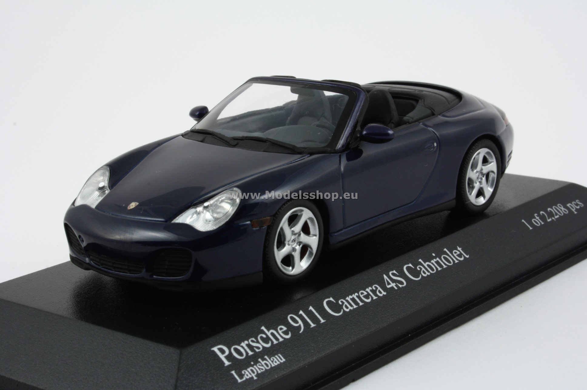Minichamps 400062832 PORSCHE 911 4S CABRIOLET - 2003 - BLUE