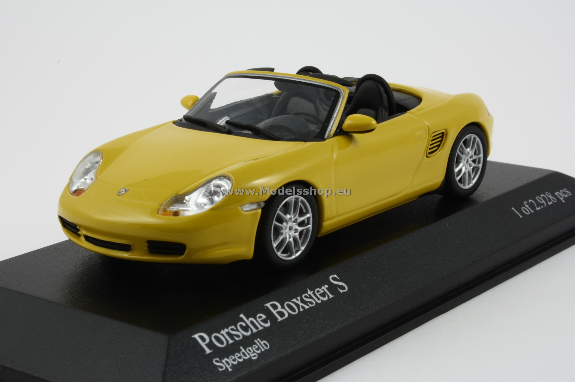 高速配送 1/43 黄 BoxsterS PORSCHE Champs Mini 乗用車 - 乗用車
