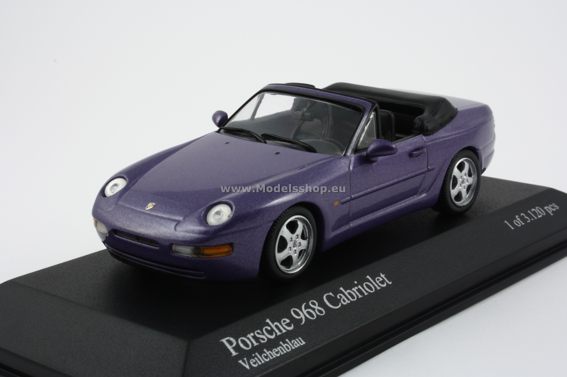 Minichamps 400062331 PORSCHE 968 CABRIOLET - 1994 - PURPLE METALLIC