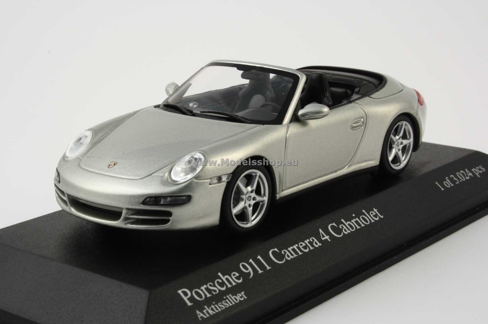 Minichamps 400065330 PORSCHE 911 CARRERA 4S CABRIOLET - 2005 - SILVER