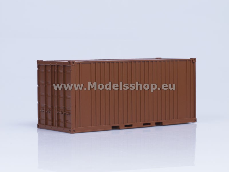 20-feet container /brown, plain/