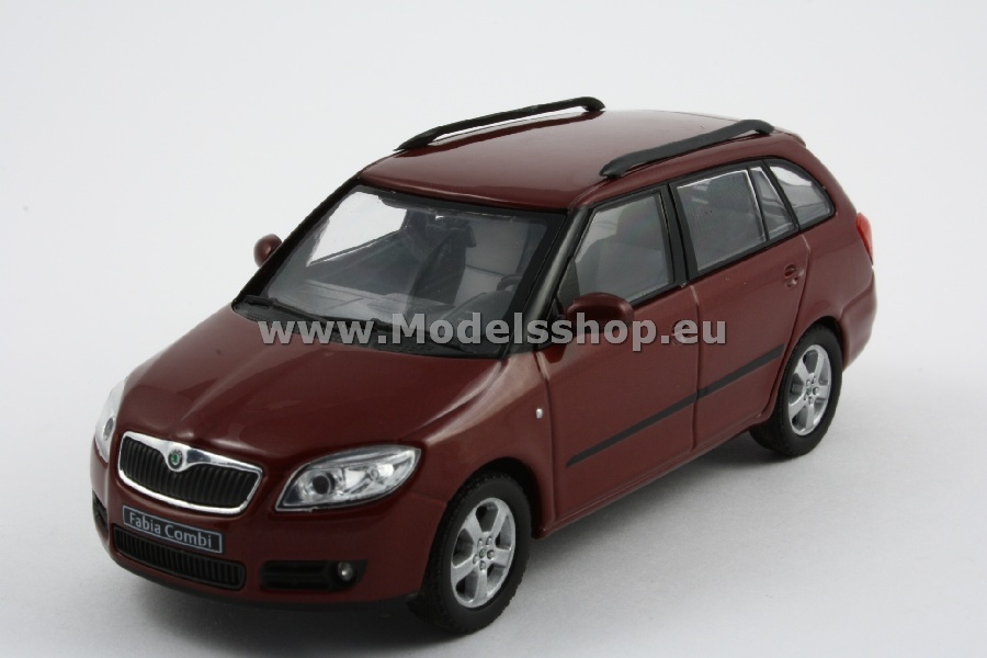 Škoda Fabia ② ミニカーセット 1/72 Skoda Fabia II /Red Corrida with White Roof/