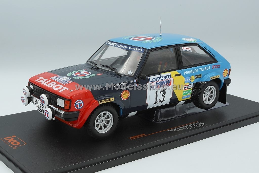 Talbot Sunbeam Lotus, No.13, Rallye WM, RAC Rallye, 1982, G.Frequelin/J-F.Fauchille