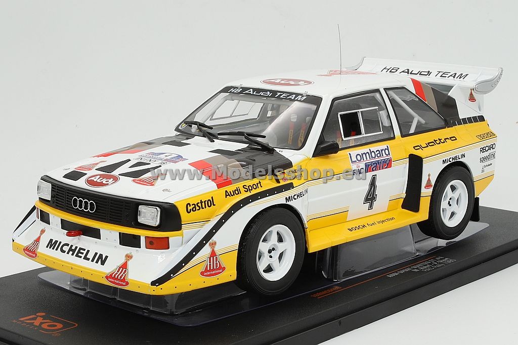 Audi Sport Quattro S1, No.4, HB Audi team, HB, Rallye WM, RAC Rallye 1985 W.Roehrl/C.Geistdoerfer