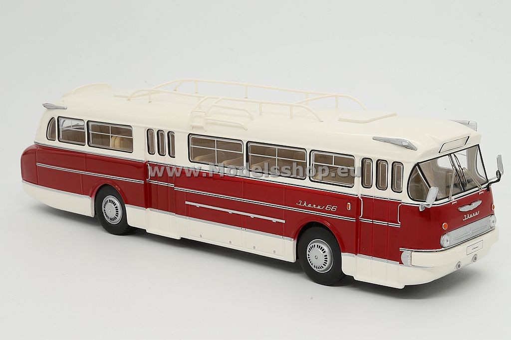 Ikarus 66 bus /white - dark red/