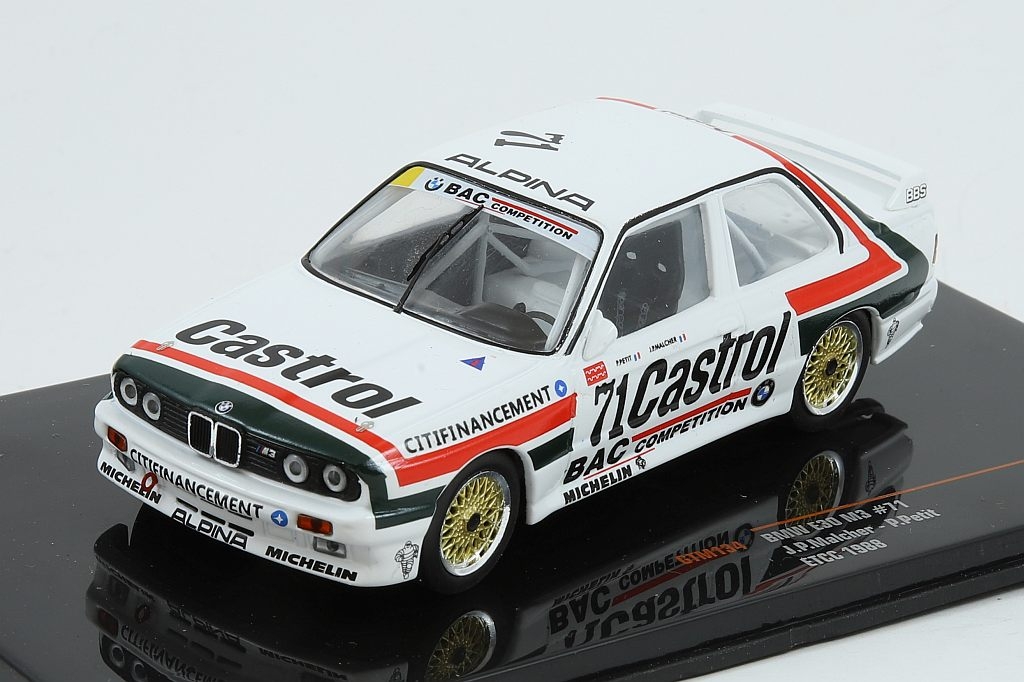 IXO GTM134 BMW M3 (E30), No.71, Castrol, ETCC, 1988, J.P.Malcher/P.Petit