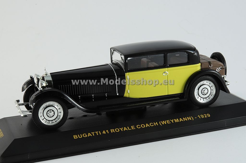 Bugatti 41 Royale Coach (Weymann), 1929 /black-yellow/