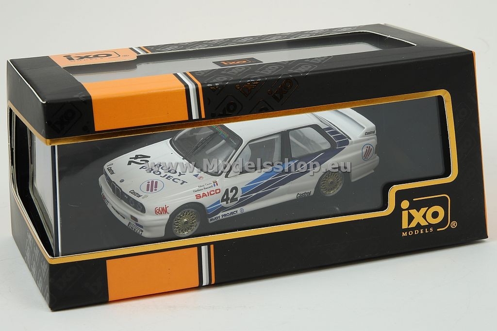 IXO RAC262 BMW M3 (E30), No.42, CiBiEmme, WTCC, Dijon, 1987