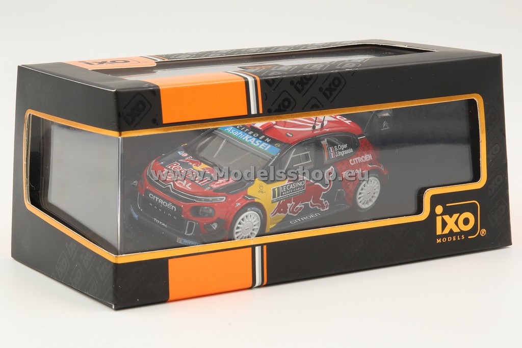 【美品】ixo 1/43 WRCmodel CitroenDS3/C4 Citroen C3 WRC, No.1, Red Bull, WRC, Rallye Monte Carlo 2019