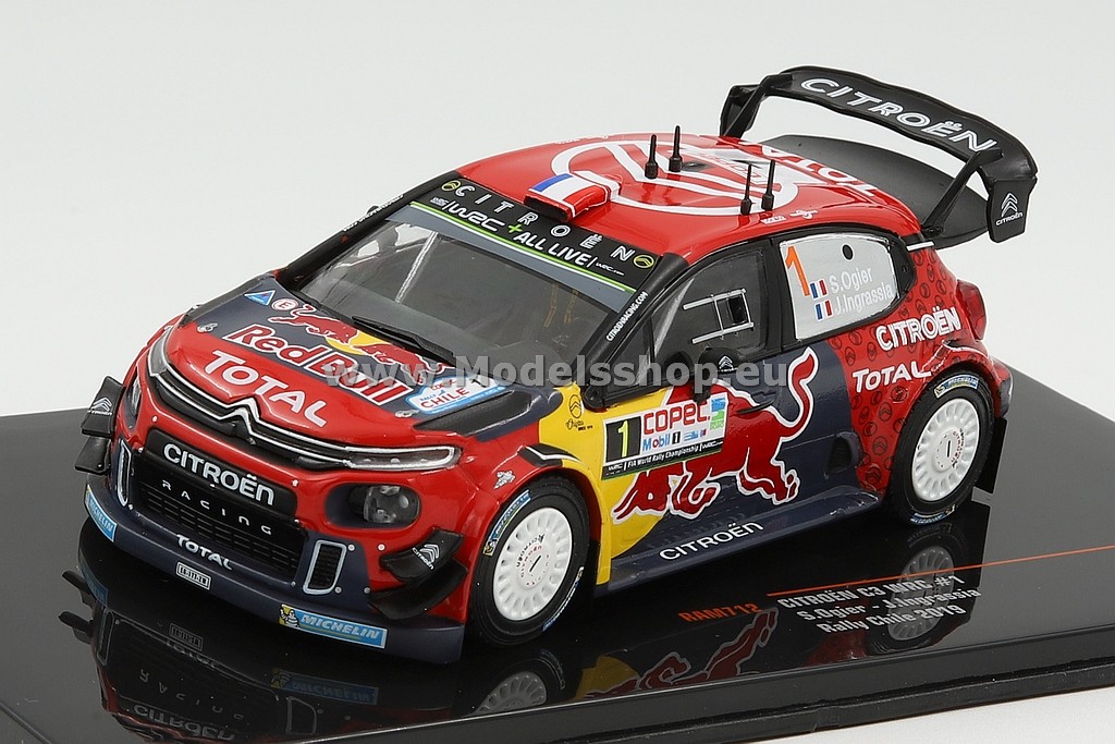 IXO RAM712 Citroen C3 WRC, No.1, Red Bull, Rallye WM, Rally Chile 2019, S.Ogier/J.Ingrassia