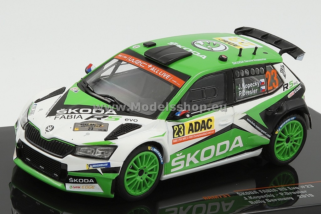 Skoda Fabia R5 EVO, No.23, WRC2, Rallye Germany 2019,  J.Kopecky/P.Dresler