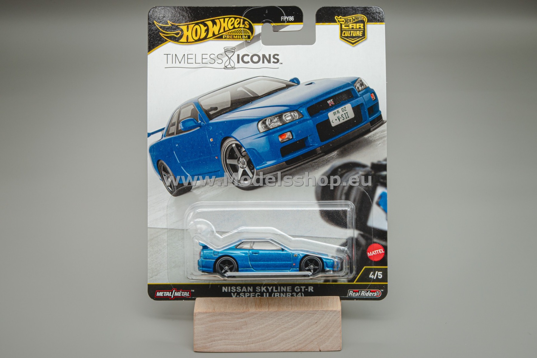 Nissan Skyline GT-R V·Spec II (BNR34) Timeless Icons Hot Wheels Premium