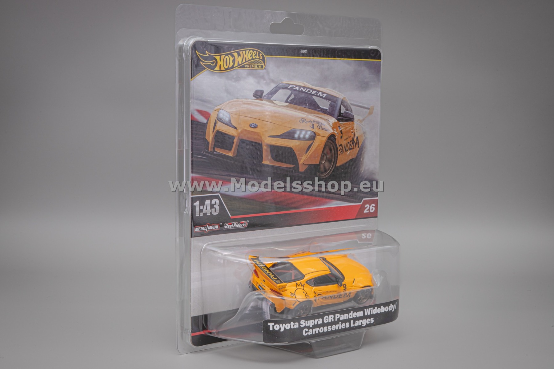Toyota Supra GR Pandem Widebody /yellow/ Hot Wheels Premium