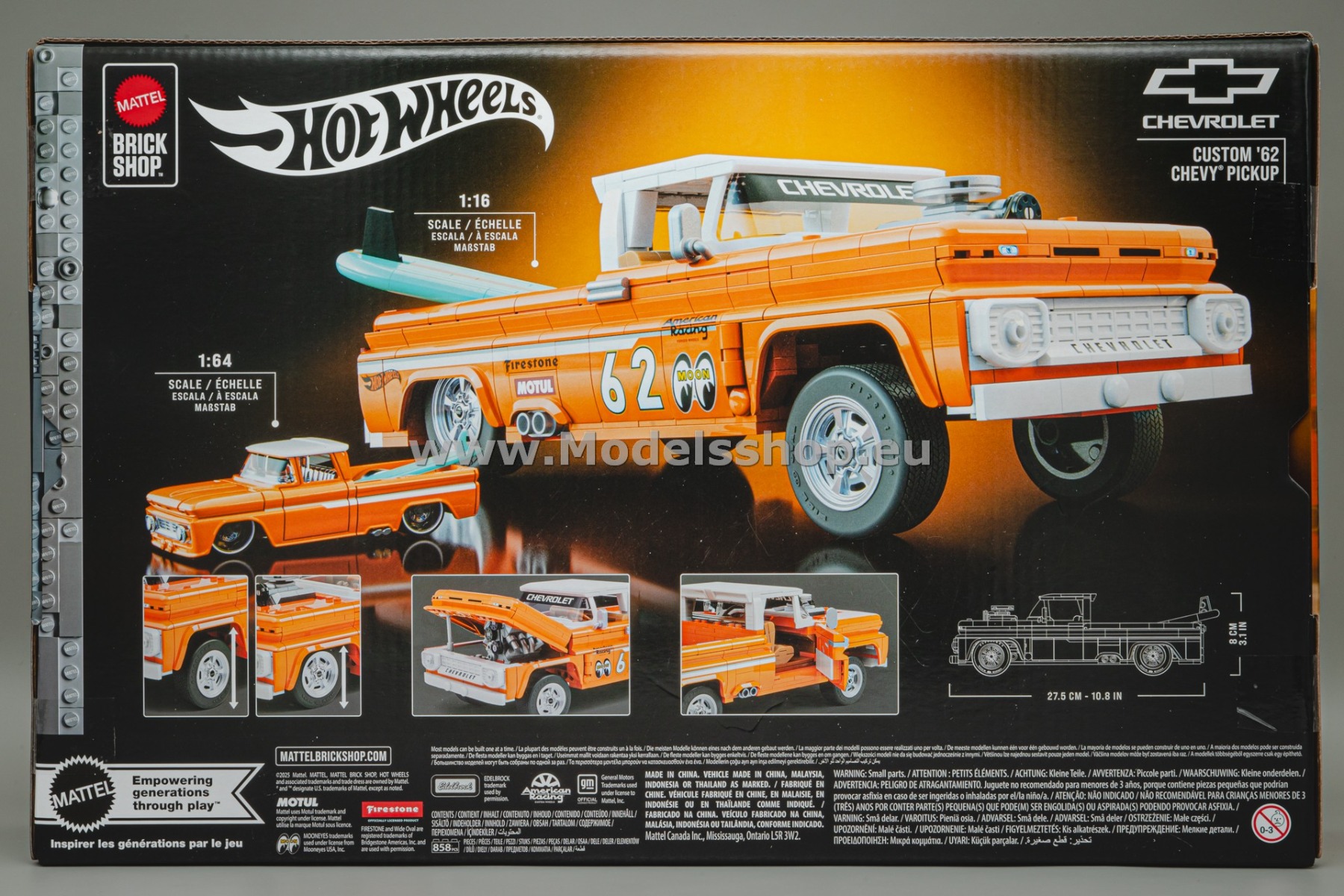 Custom '62 Chevy Pickup Hot Wheels Premium Elite Series Building Set