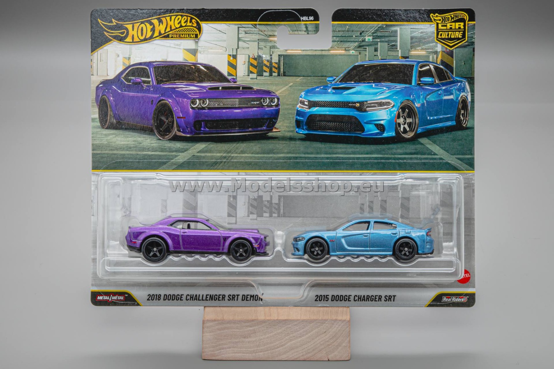 2018 Dodge Challenger SRT Demon & 2015 Dodge Charger SRT 2-pack Hot Wheels Premium