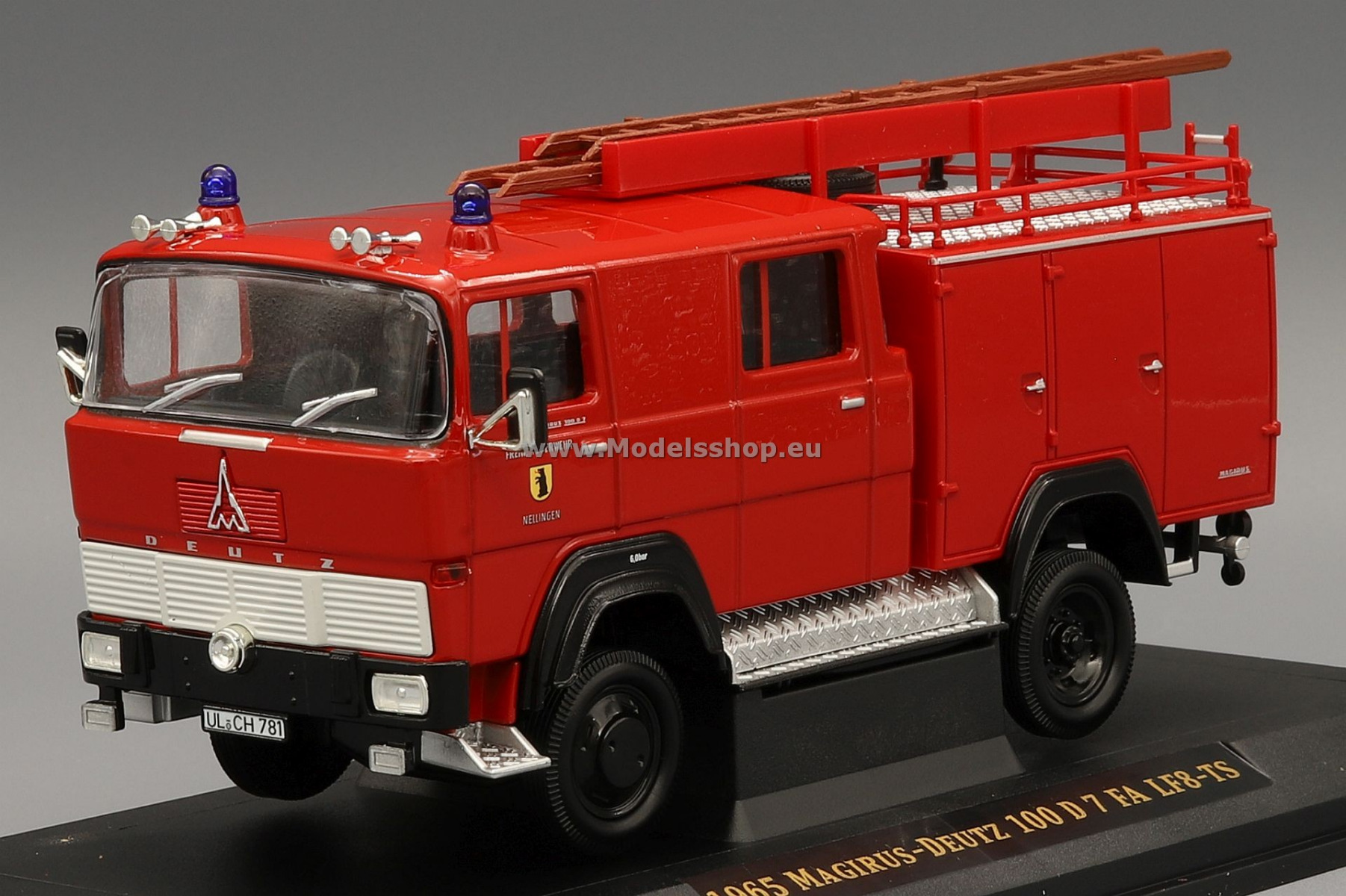 Fire engine Magirus-Deutz 100 D 7 FA LF8-TS, 1965, Freiw. fire brigade Nellingen