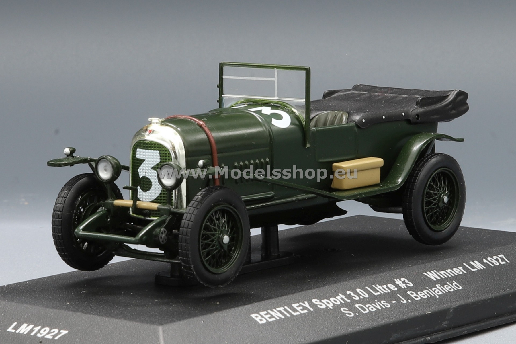 Bentley Sport 3 Litre super sport, RHD, No.3, BentLey Motors Ltd., 24h Le Mans 1927 D.Benjafield/S.Davis