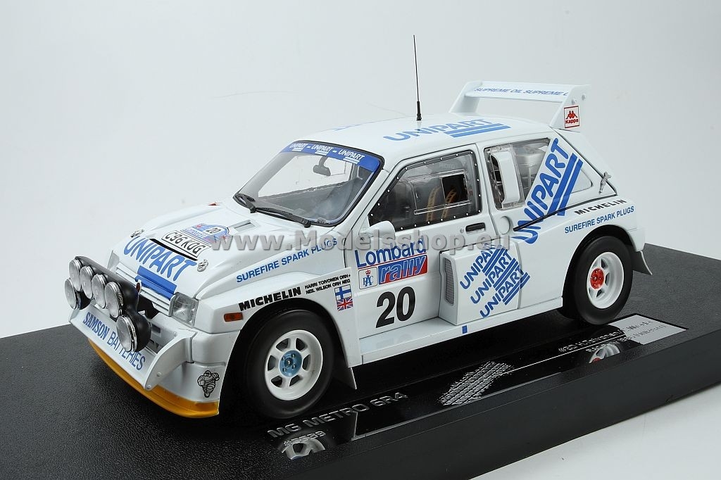 MG Metro 6R4, No.20, Unipart, Rallye WM, RAC Rallye, H.Toivonen/N.Wilson, 1986