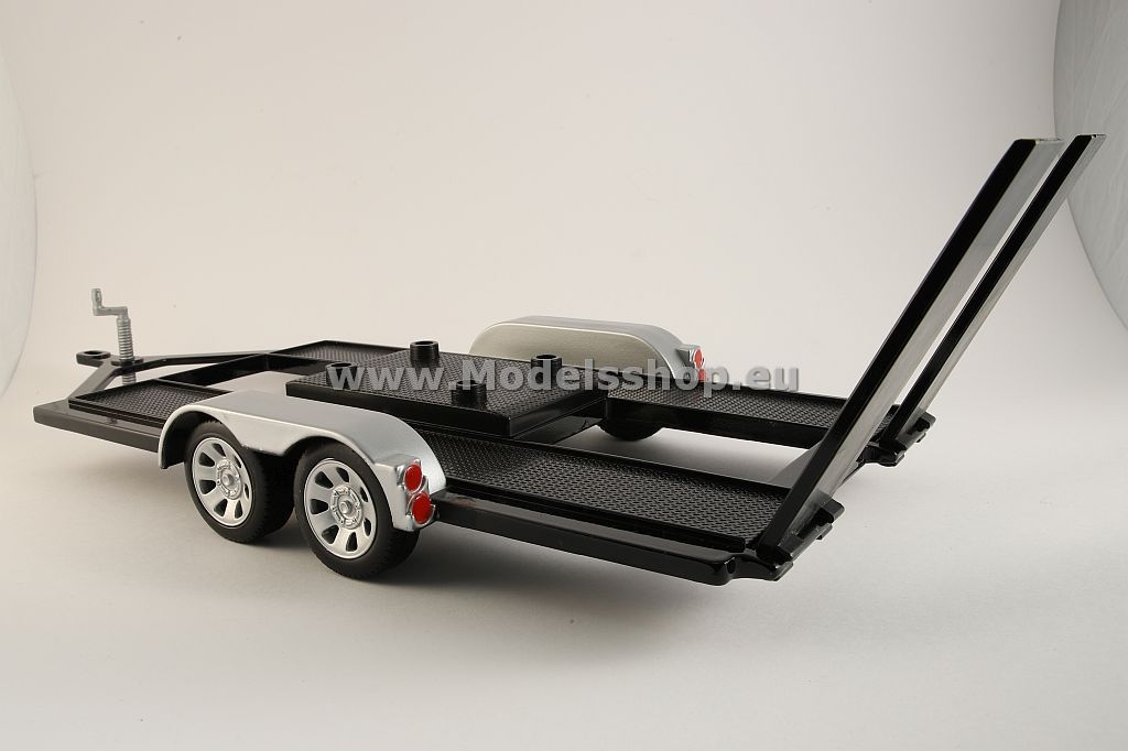 Car transport trailer with winder arm /black-grey/