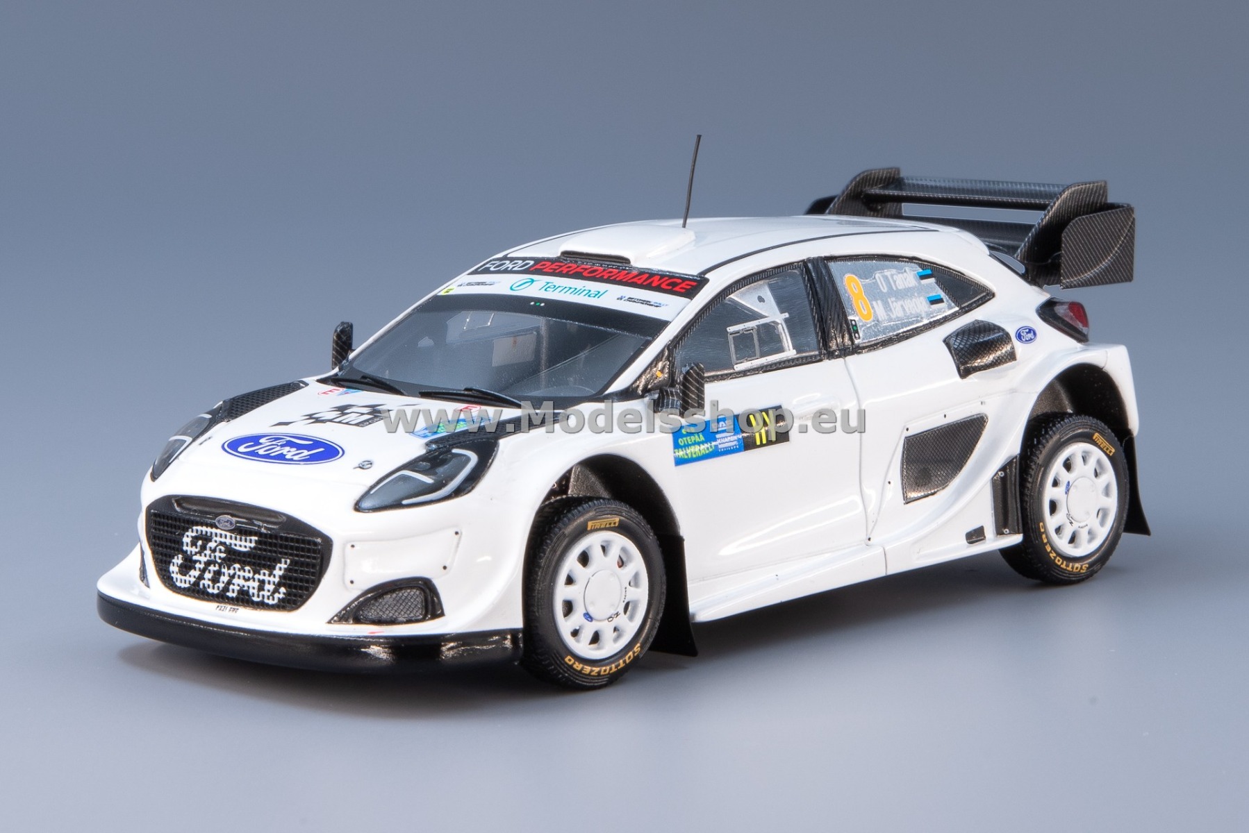 Ford Puma Rally1 M-Sport Ford World Rally Team - Winner Otepää Talveralli 2023, O. Tänak - M. Järveoja (limited edition: 200pcs)