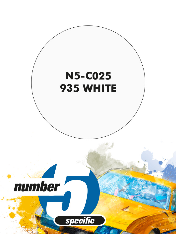N5-C025 /935 White/ paint for airbrush 30ml, Number Five