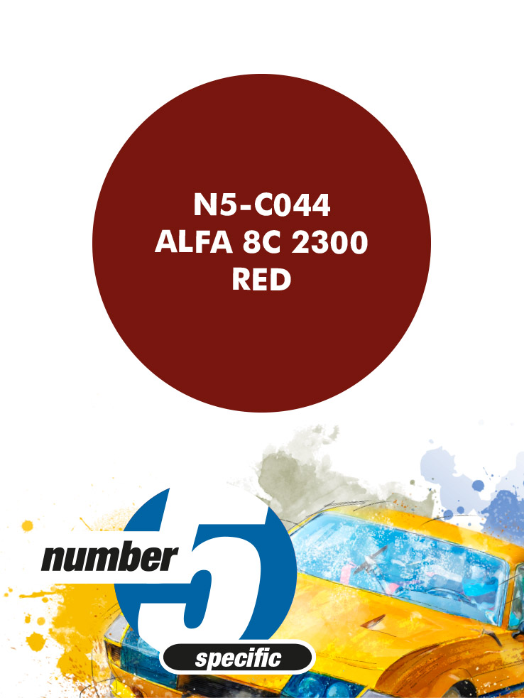 N5-C044 /Alfa 8C 2300 Red/ paint for airbrush 30ml, Number Five
