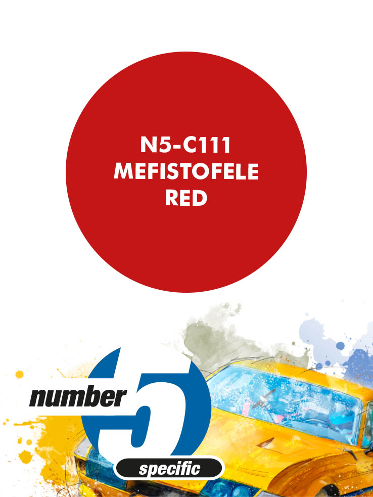N5-C111 /Mefistofele Red/ paint for airbrush 30ml, Number Five
