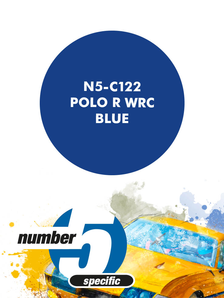 N5-C122 /Polo R WRC Blue/ paint for airbrush 30ml, Number Five