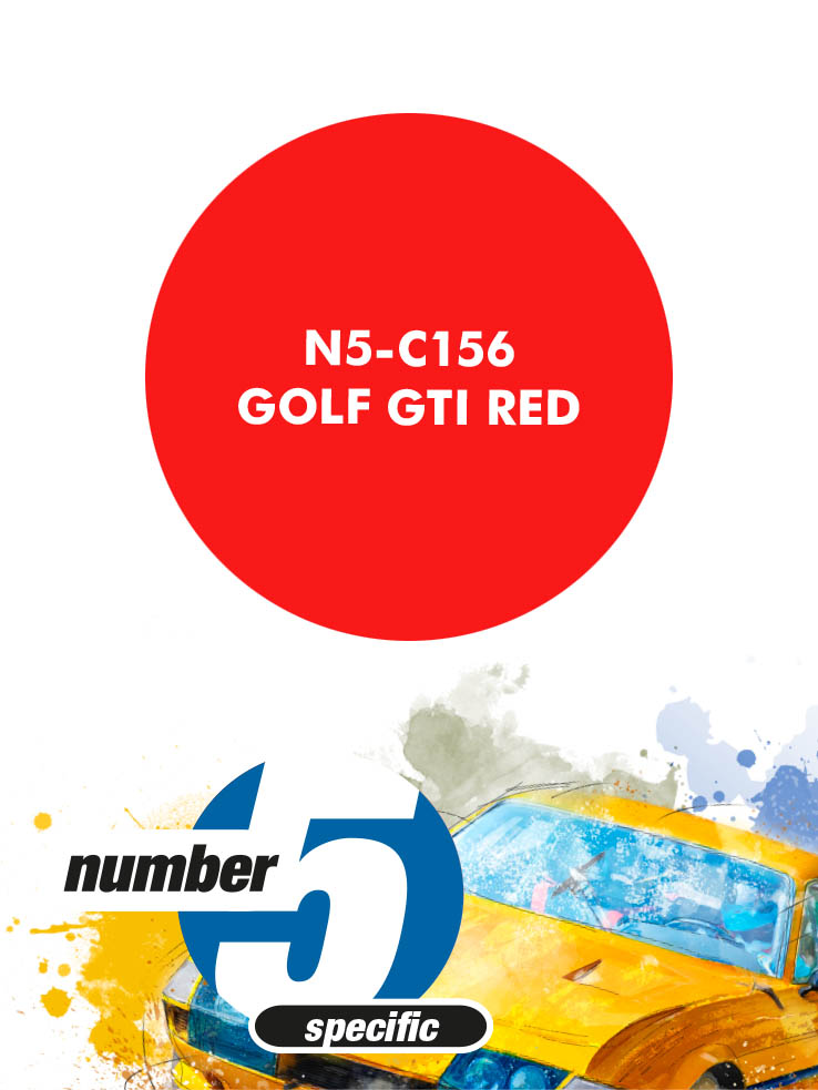 N5-C156 /Golf GTI Red/ paint for airbrush 30ml, Number Five