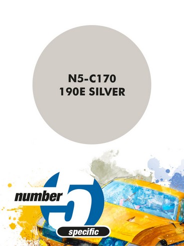 N5-C170 /MB 190E Silver/ paint for airbrush 30ml, Number Five